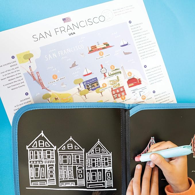 Jaq Jaq Bird Cities of Wonder Erasable Book - San Francisco