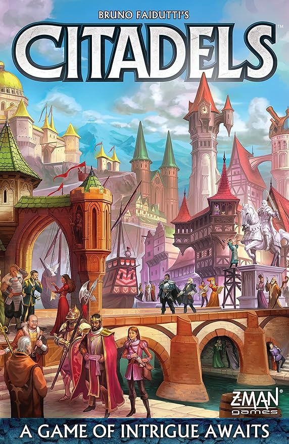 Citadels Revised Edition Board Game - Master Builder Showdown! Medieval Strategy Game for Kids & Adults, Ages 10+, 2-8 Players, 30-60 Min Playtime, Made by Z-Man Games