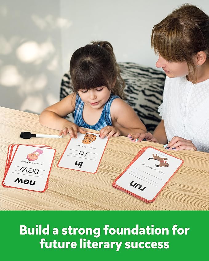 Coogam Sight Words Kids Learning Flash Cards, 250 Dolch Word Game Reading Vocabulary Card Montessori Toy for Kindergarten Preschool 3 4 5 Years Old Toddlers