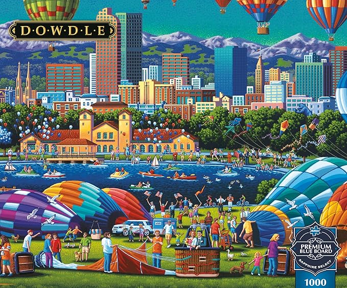 Buffalo Games - Sapphire Select- Eric Dowdle - Balloon Spectacular - 1000 Piece Jigsaw Puzzle – Challenging & Fun – Blue Core Puzzle Board – Giftable Display Box - Full Size Poster Included