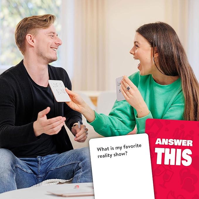 Answer This - Couples Games - How Well Do You Know Your Partner? - Relationship & Conversation Card Game for Date Night or a Party - Cool Anniversary & Valentine Gift Idea