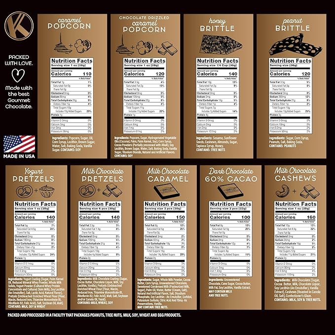 KREMERY Creamy Chocolate Cravings - Chocolate Covered Pretzels & Caramel Popcorn Gift Basket, in Seagrass Tray + Ribbon (Deluxe, 3.5 lbs) Food Arrangement, Kosher Dairy, USA Made