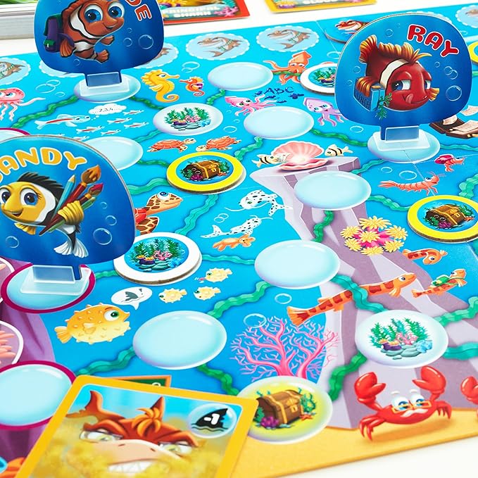 Jumping High Fives Clownfish Cove Board Game - Fun Childrens Cooperative Underwater Fish Board Game for Kids Ages 4 and Up, Race Across The Ocean and Learn New Skills Through Play