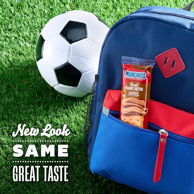 Munchies Sandwich Crackers, Assorted Peanut Butter Variety Pack (Pack of 4, 32 count)