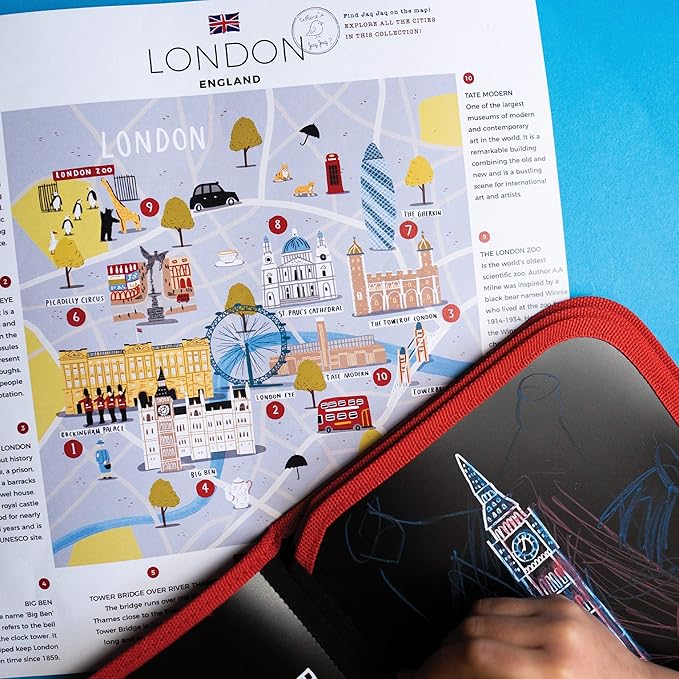 Jaq Jaq Bird Cities of Wonder Erasable Book - London