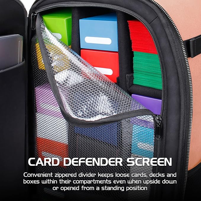 ENHANCE MTG Backpack TCG Card Storage - TCG Backpack for Deck Boxes, Sleeved Cards, Playmats, MTG Accessories