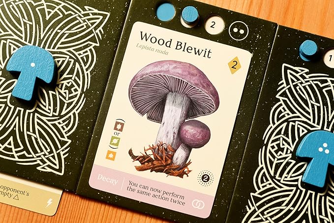 Mycelia by KTBG – Tile Placement & Pattern Matching Board Game – Solo or Multiplayer Gameplay – Grow a Fungi and Mushroom Kingdom – Ages 14+, 1 to 4 Players, 50 Min Playtime