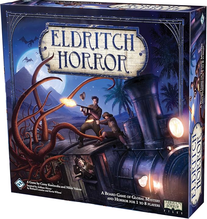 Eldritch Horror Board Game (Base Game) | Mystery, Strategy, Cooperative Board Game for Adults and Family | Ages 14+ | 1-8 Players | Avg. Playtime 2-4 Hours | Made by Fantasy Flight Games
