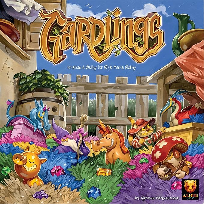 Gardlings Board Game - Whimsical Garden-Building Strategy Game with Tile Placement & Resource Management, Fun for Family, Kids & Adults, Ages 8+, 1-4 Players, 30 Min Playtime, Made by Surfin' Meeple