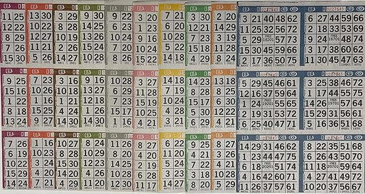 The Ticket Gurus Bingo Paper Game Cards - 6 Cards - 10 Sheets - 100 Books