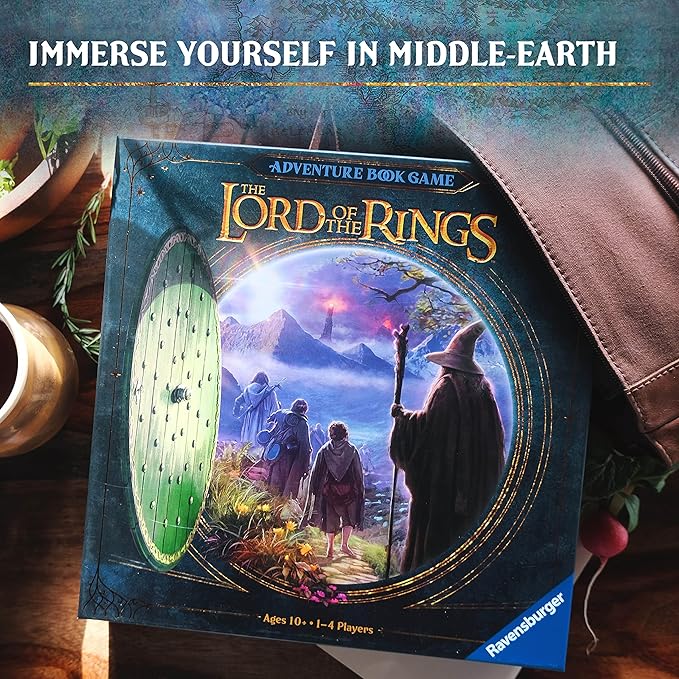 Lord of The Rings Adventure Book Game | Immersive Cooperative Gameplay | Innovative Chapter Book Format | Unique Corruption Track for Ages 10 and Up