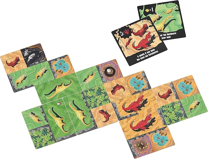 Chomp Board Game - Tile Laying Game - 1 Minute to Teach - 1 to 4 Players - 20 Minute Play Time (Chomp Base Game)
