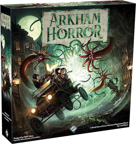 Arkham Horror 3rd Edition , Mystery /Strategy Game | Cooperative Board Game for Adults and Family| Ages 14+ | 1-6 Players | Average Playtime 2-3 Hours | Made by Fantasy Flight Games