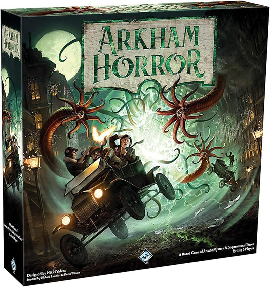 Arkham Horror 3rd Edition , Mystery /Strategy Game | Cooperative Board Game for Adults and Family| Ages 14+ | 1-6 Players | Average Playtime 2-3 Hours | Made by Fantasy Flight Games