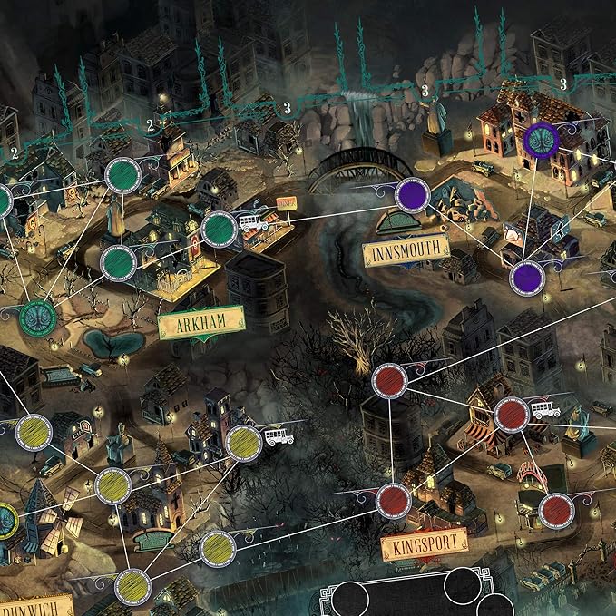 Pandemic Reign of Cthulhu Board Game for Adults and Family | Cooperative | Ages 14+ | 2 to 4 players | Average Playtime 40 minutes | Made by Z-Man Games