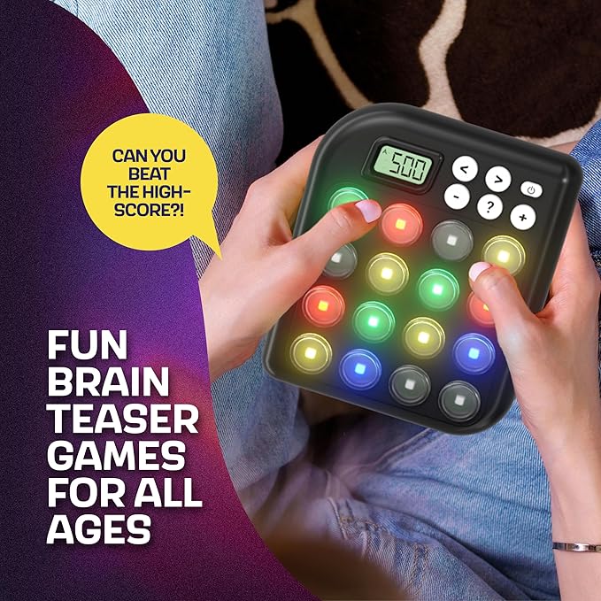 6 in 1 Brain Teasers & Memory Game, 6 Fun Games for Kids, Cool Handheld Toys, Unique Gifts for Teens, Best Activities for Tween Boy, Birthday Gift Ideas for Boys & Girls Ages 6-8 9 10 11 12 + Year Old