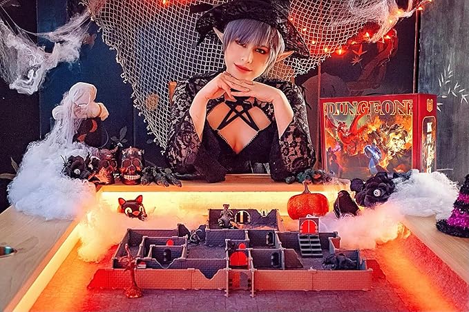 Rogue Dungeon Set - Mini Dungeon Castle Cavern DND Terrain for Tabletop RPGs, Dungeons & Dragons, Pathfinder, War Gaming, and More! by DCD (100+pcs, 3.5sqft, 16rooms)