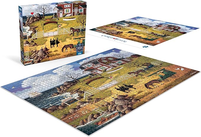 Buffalo Games - Sapphire Select - Charles Wysocki - Formulating The Plan - 1000 Piece Jigsaw Puzzle – Challenging & Fun – Blue Core Puzzle Board – Giftable Display Box - Full Size Poster Included
