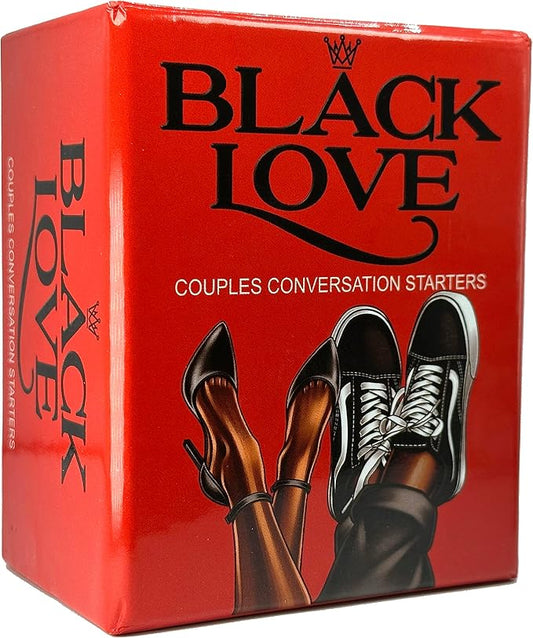 Black Owned Black Love Couple Games - Tabletop Game for Date Night, 100 Conversation Cards for Couples
