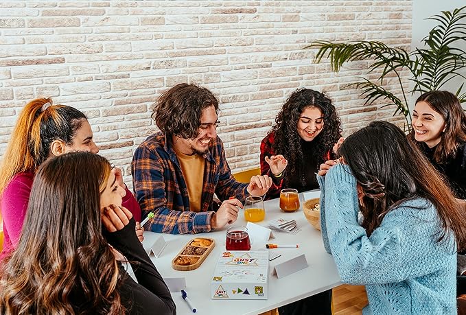 Just One Party Game (White Box) - Cooperative Word Guessing Fun for Friends and Family! Ages 8+, 3-7 Players, 20 Minute Playtime, Made by Repos Production