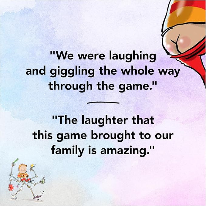 I Need a New Butt! The Game, Based on the Book with Butt Popper and Butt Cheek Tiles Fun Game for Family Game Night, For Kids Ages 5 and up