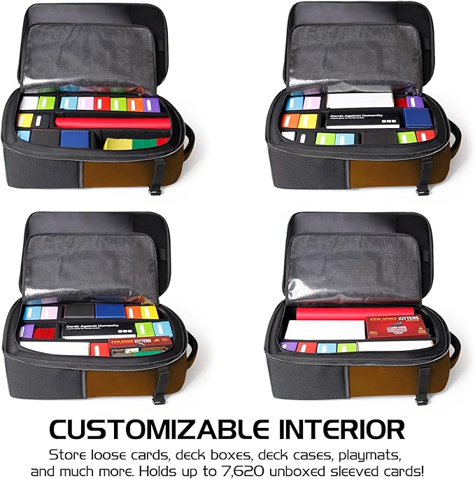 ENHANCE MTG Backpack TCG Card Storage - TCG Backpack for Deck Boxes, Sleeved Cards, Playmats, MTG Accessories