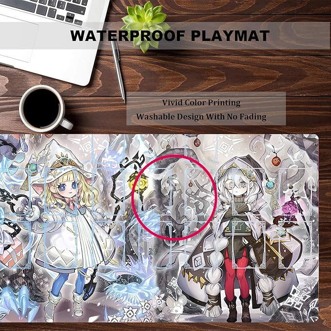 ygo playmat Gaming Competition Pad Mat Card Binder Deck 23.6x13.7in