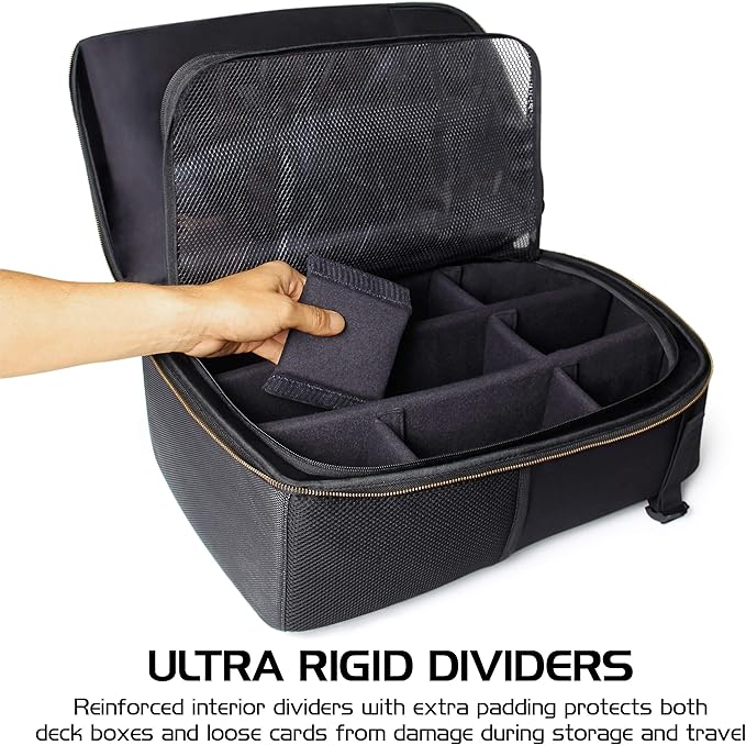 ENHANCE MTG Backpack TCG Card Storage - TCG Backpack for Deck Boxes, Sleeved Cards, Playmats, MTG Accessories
