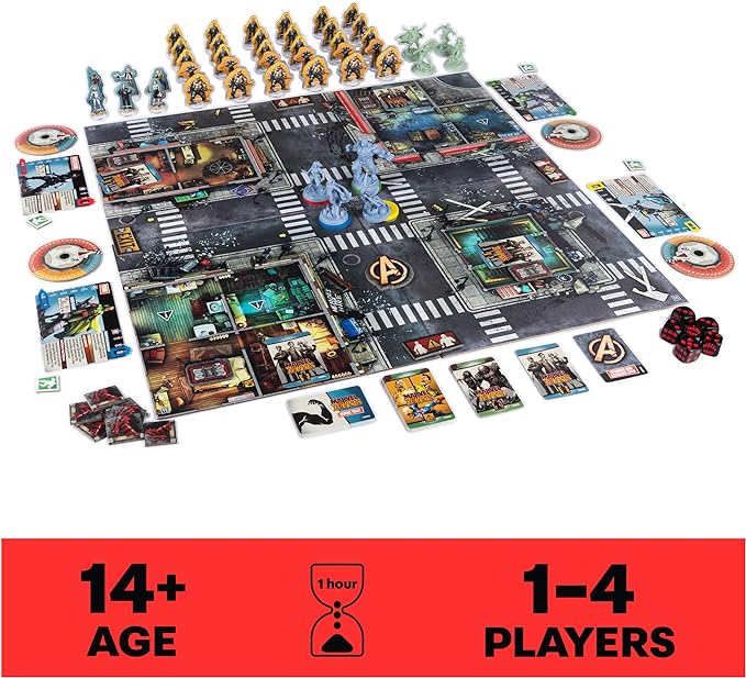 Spin Master Games, Marvel Zombies: Heroes’ Resistance, A Zombicide Game, Collectible Marvel Figurines, for Fans of Marvel Rivals & Action Movie Toys, 1-4 Players, for Adults & Teens Ages 14 & Up