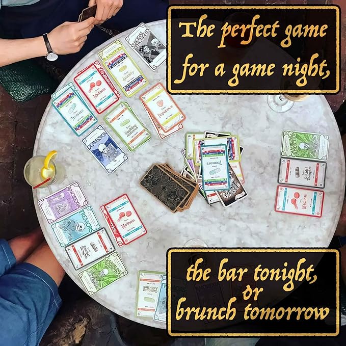 Pillbox Games Side Effects: Unleash The Fun & Chaos Using Therapy & Medication in This Hit Card Game for 2 to 8 Players