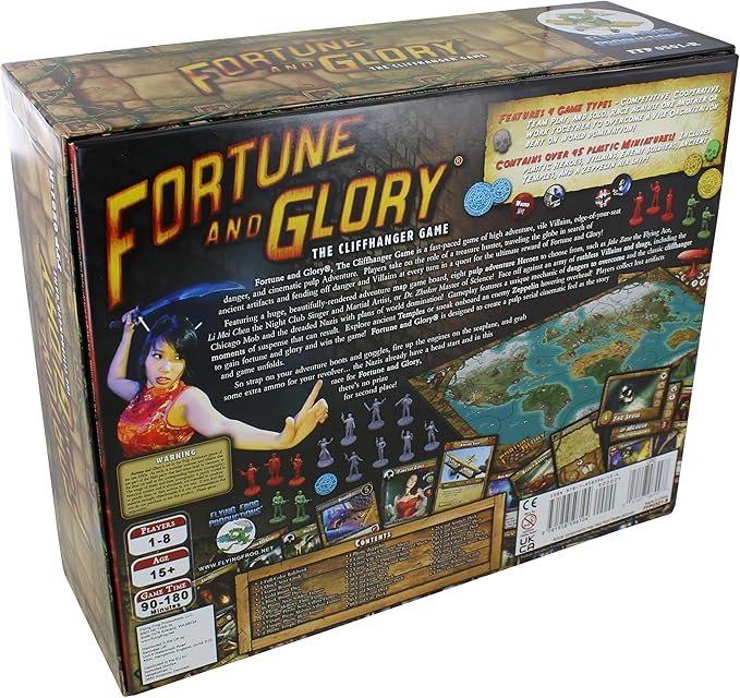 Flying Frog Productions Fortune and Glory: The Cliffhanger Game (Revised Edition)