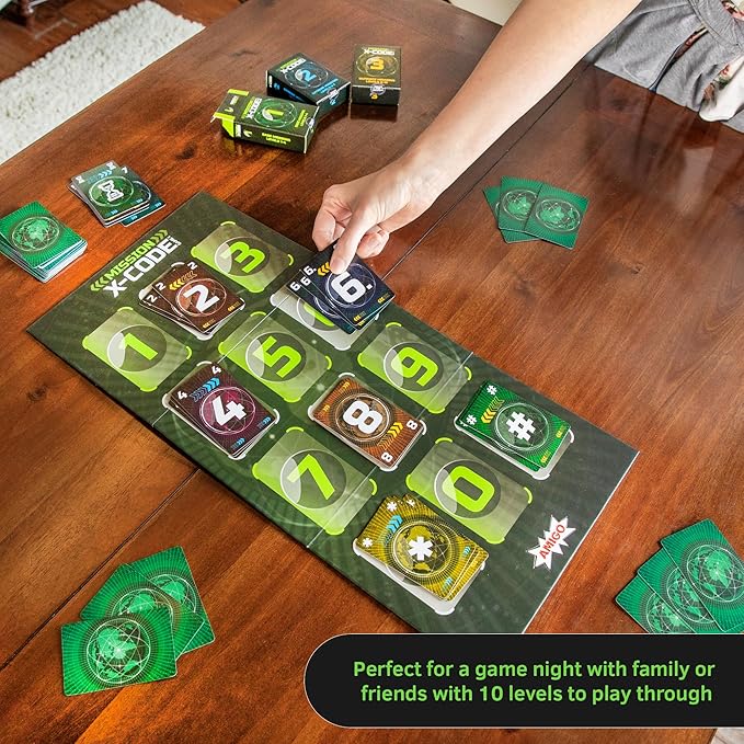 AMIGO Games X-Code - Cooperative Strategy Board Game for 2-8 Players, Ages 8+