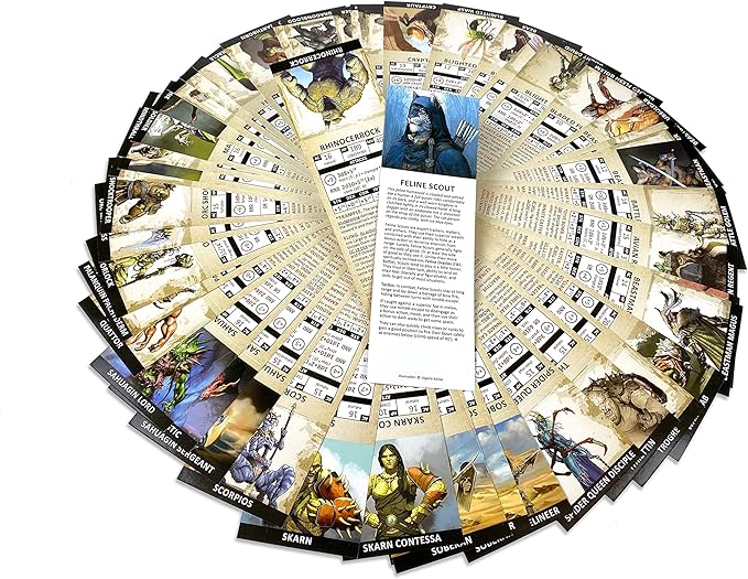 Friends & Foes from Battle - 50 Illustrated Original 5e Monsters - Initiative Cards for 5th Edition DM's