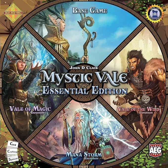 AEG Mystic Vale: Essential Edition | Fantasy Card-Crafting Game | Base Game + Vale of Magic, Vale of The Wild & Mana Storm | 2-4 Players | Ages 14+
