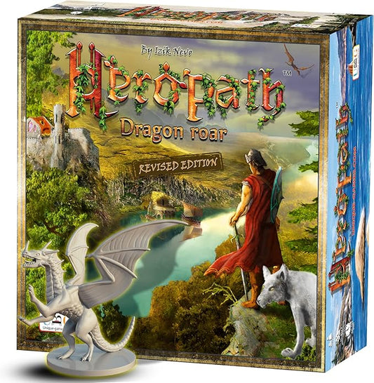 Revised Edition - Cooperative/Competitive/Solo Game Modes | Fixed Manual Cards & Mini's | Fantasy Board Game | D&D RPG Style | Adventure with Resource Management Tabletop Game | 1-4 Players