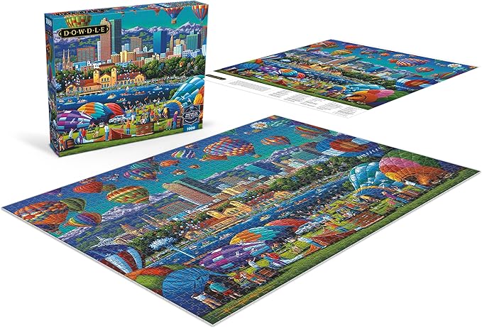 Buffalo Games - Sapphire Select- Eric Dowdle - Balloon Spectacular - 1000 Piece Jigsaw Puzzle – Challenging & Fun – Blue Core Puzzle Board – Giftable Display Box - Full Size Poster Included