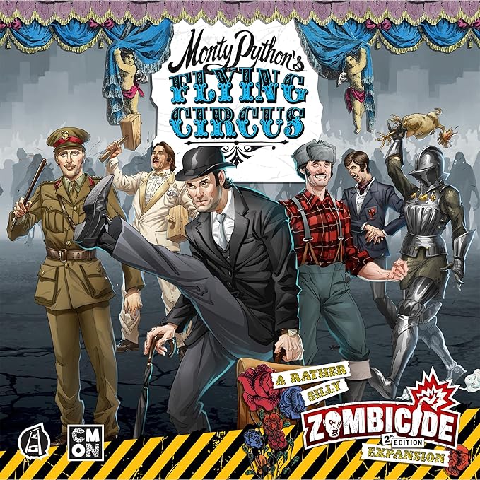 Zombicide Monty Python's Flying Circus Character Pack - Unique Mechanics & Irreverent Gameplay! Cooperative Strategy Board Game, Ages 14+, 1-6 Players, 60 Minute Playtime, Made by CMON