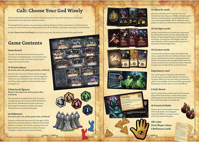 Cryptozoic Entertainment 27442CZE Cult: Choose Your God Wisely