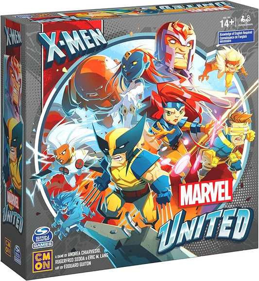 Spin Master Games, Marvel United: X-Men, Strategy Board Game, Includes Collectible Figurines, for Fans of Marvel Rivals & Action Movie Toys, 1-5 Players, for Adults & Teens Ages 14 & Up