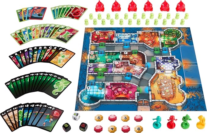 Mattel Games Ghost Fightin’ Treasure Hunters Anniversary Edition Board Game, Cooperative Family Game with Two Ways to Play Including a One vs All Mode for 2-5 Players