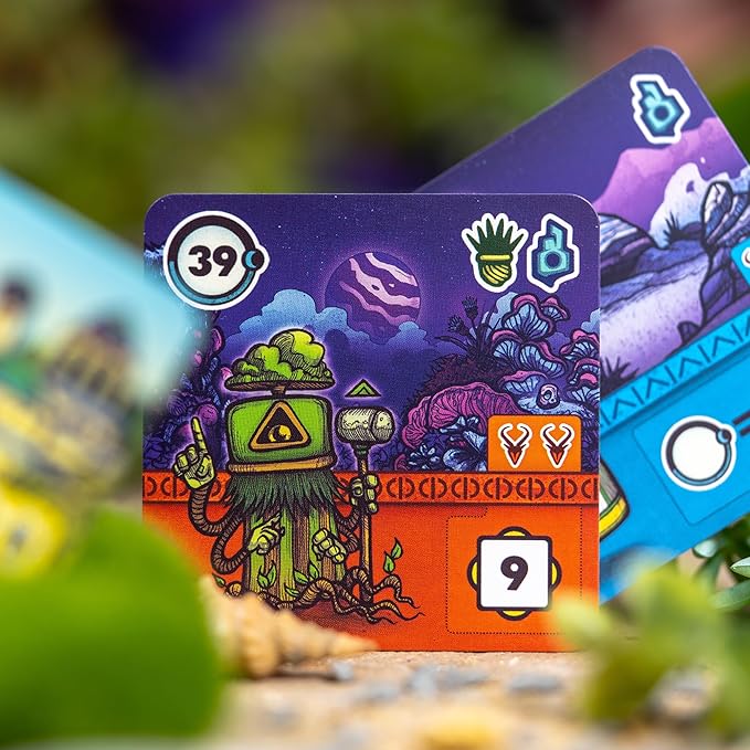 Pandasaurus Games Faraway Card Game - Explore Mysterious Alula! Strategic Region Building with Engaging Gameplay for Adventurers, Ages 10+, 2-6 Players, 15-30 Min Playtime, Made