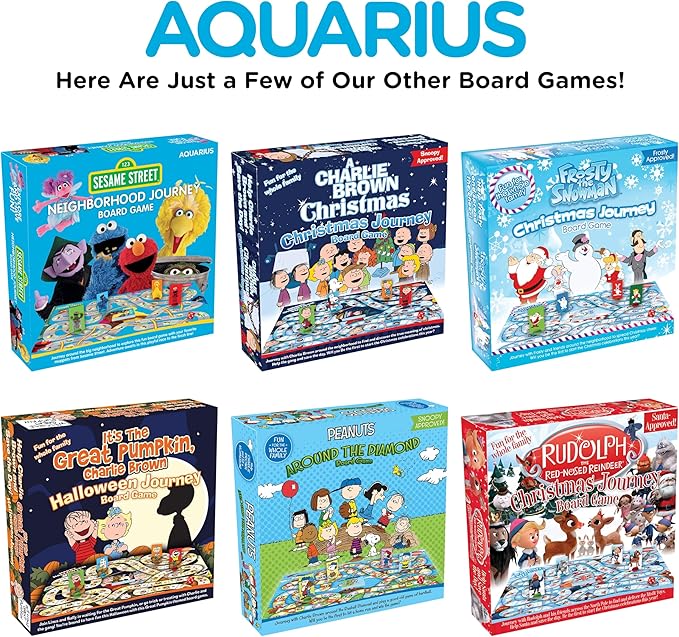 AQUARIUS Rudolph The Red-Nosed Reindeer Board Game - Fun Family Christmas Gift for Kids & Adults - Officially Licensed Rudolph Merchandise & Collectibles
