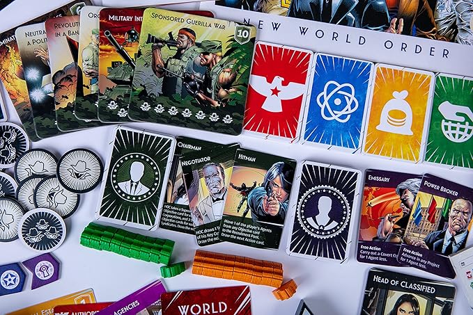 CrowD Games Deep State: New World Order | Strategy Board Game | Ages 14 and up | 1–5 Players | Average Playtime 40–75 Min | Made