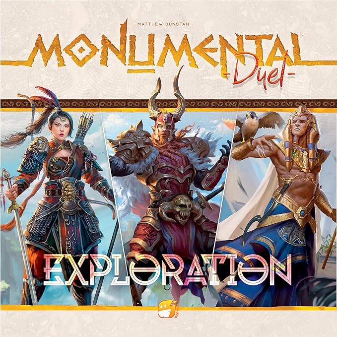 Monumental Duel - Exploration - Civilization Deck-Building Board Game, Strategy Game, Combine Or Standalone, Ages 10+, 2 Players, 60-90 Min