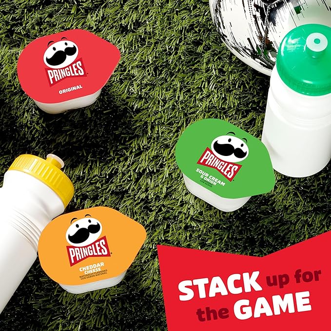 Pringles Potato Crisps Chips, On-the-Go Snacks, Snack Stacks, Variety Pack, 19.3oz Box (27 Cups)