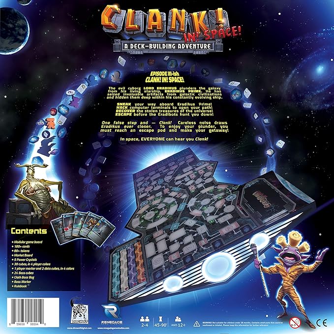 Renegade Game Studios, Clank! In! Space! A Deck-Building Adventure (RGS0594)