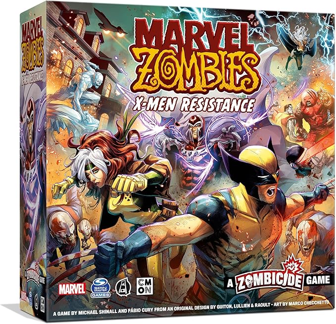 Marvel Zombies - A Zombicide Game: X-Men Resistance - Unleash The X-Men Superheroes to Halt The Zombie Apocalypse! Cooperative Strategy Game, Ages 14+, 1-6 Players, 60 Minute Playtime, Made by CMON