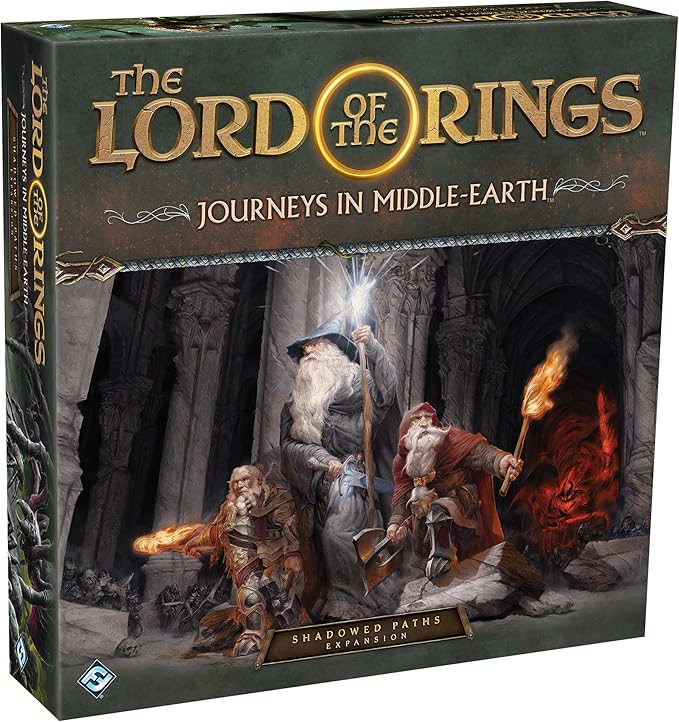 The Lord of the Rings Journeys in Middle-earth Shadowed Paths Board Game EXPANSION - Adventure Board Game for Kids and Adults, Ages 14+, 1-5 Players, 60+ Minute Playtime, Made by Fantasy Flight Games