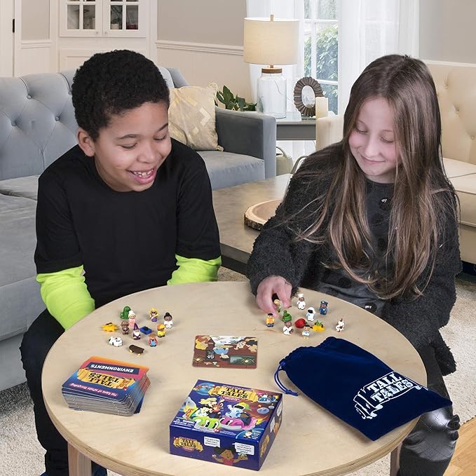 SCS Direct, Tall Tales Story Telling Board Game Expansion Pack: People Edition - 14 New Educational Game Pieces & 4 Story Cards - Promotes Creativity & Language Skills, School Activities, Gift