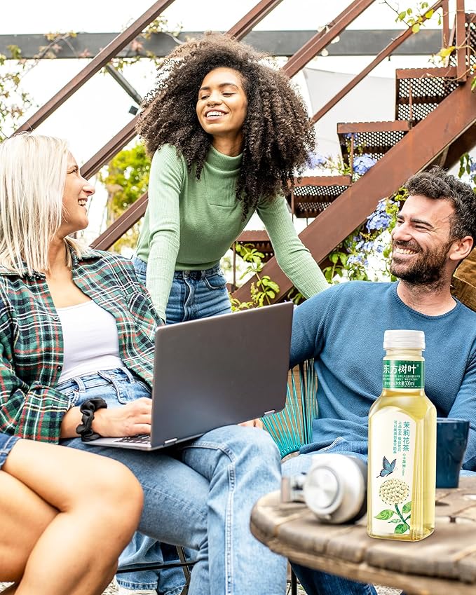 ORIENTAL LEAF Unsweetened Iced Tea – Bottled Jasmine Tea, 16.9 FL oz bottles (Pack of 15), Sugar Free, 0 Calories